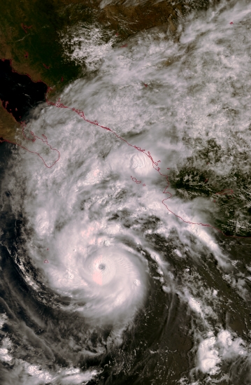 Ouragan Jimena, août 2009