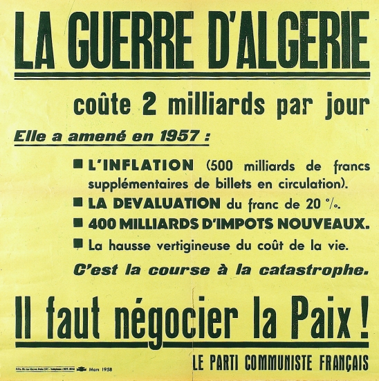 La guerre d'Algérie vue par le PCF La guerre d'Algérie vue par le PCF