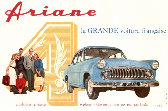 Ariane 4, la grande voiture française Ariane 4, la grande voiture française