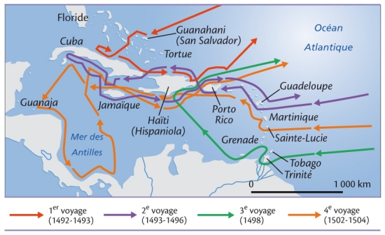 Les voyages de Christophe Colomb