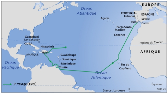 Le troisième voyage de Christophe Colomb (1498-1500)