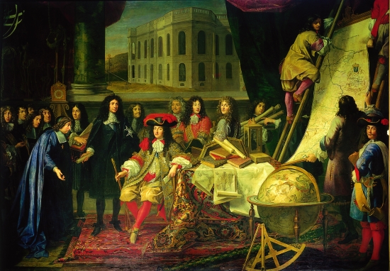 Visite de Louis XIV à l'Académie des Sciences