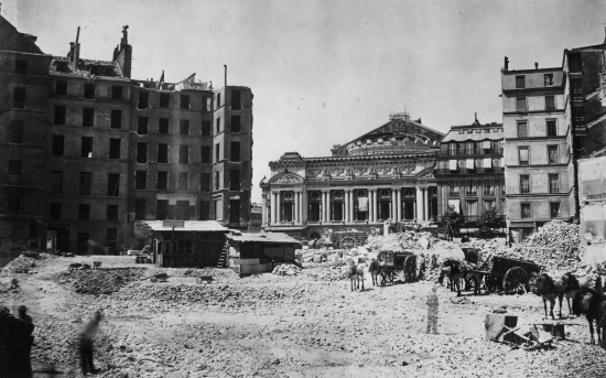 Percement de l'avenue de l'Opéra, à Paris