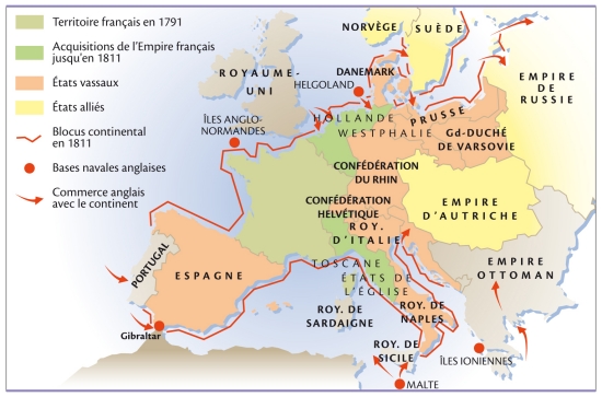 L'Europe napoléonienne en 1811