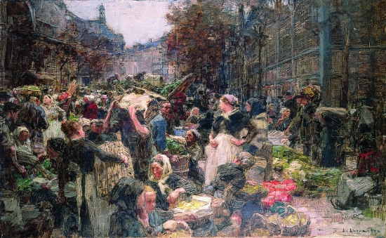 Léon Lhermitte, les Halles