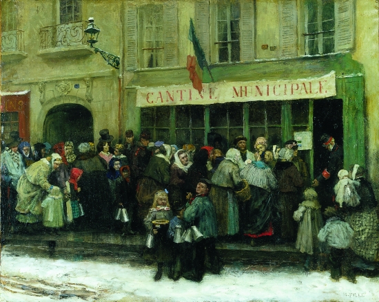 Cantine municipale pendant le siège de 1870