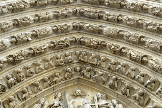 Détail d'un portail de Notre-Dame, Paris