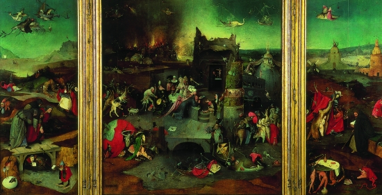 Jérôme Bosch, la Tentation de saint Antoine.