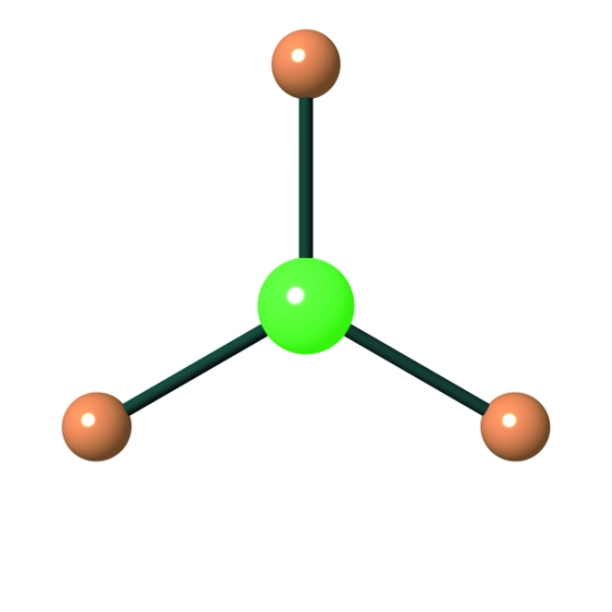 Molécule trigone plan