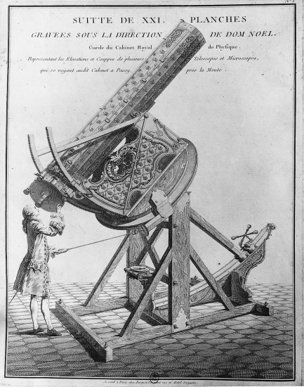 Lunette astronomique du XVIIIe siècle