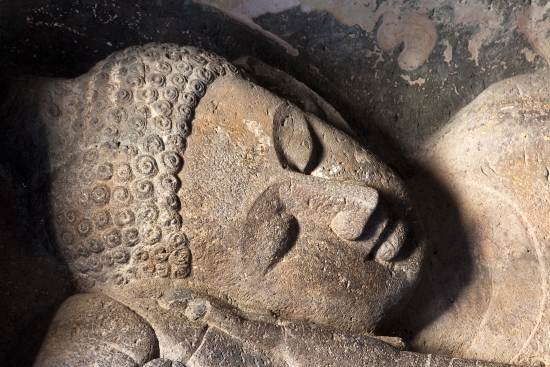 Ajanta, bouddha couché