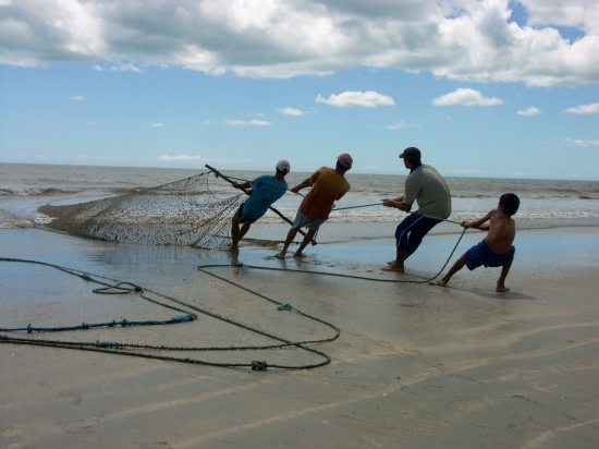 Pêche depuis la plage