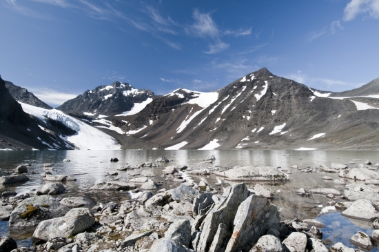 Paysage le long du cercle polaire arctique