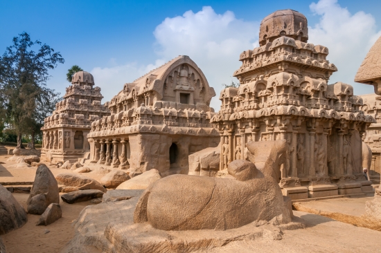 Mahabalipuram, les sanctuaires <i>(ratha)</i>