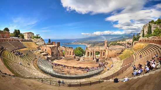 Sicile, la baie de Taormina