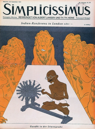 Gandhi dans la fosse aux lions