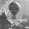 Jules Verne, frontispice de Cinq Semaines en ballon