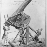 Lunette astronomique du XVIIIe siècle