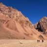 Massif granitique dans la province de Mendoza