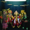 Marionnettes modernes du Karnatak, région de l'Inde, de style Yaksagana.